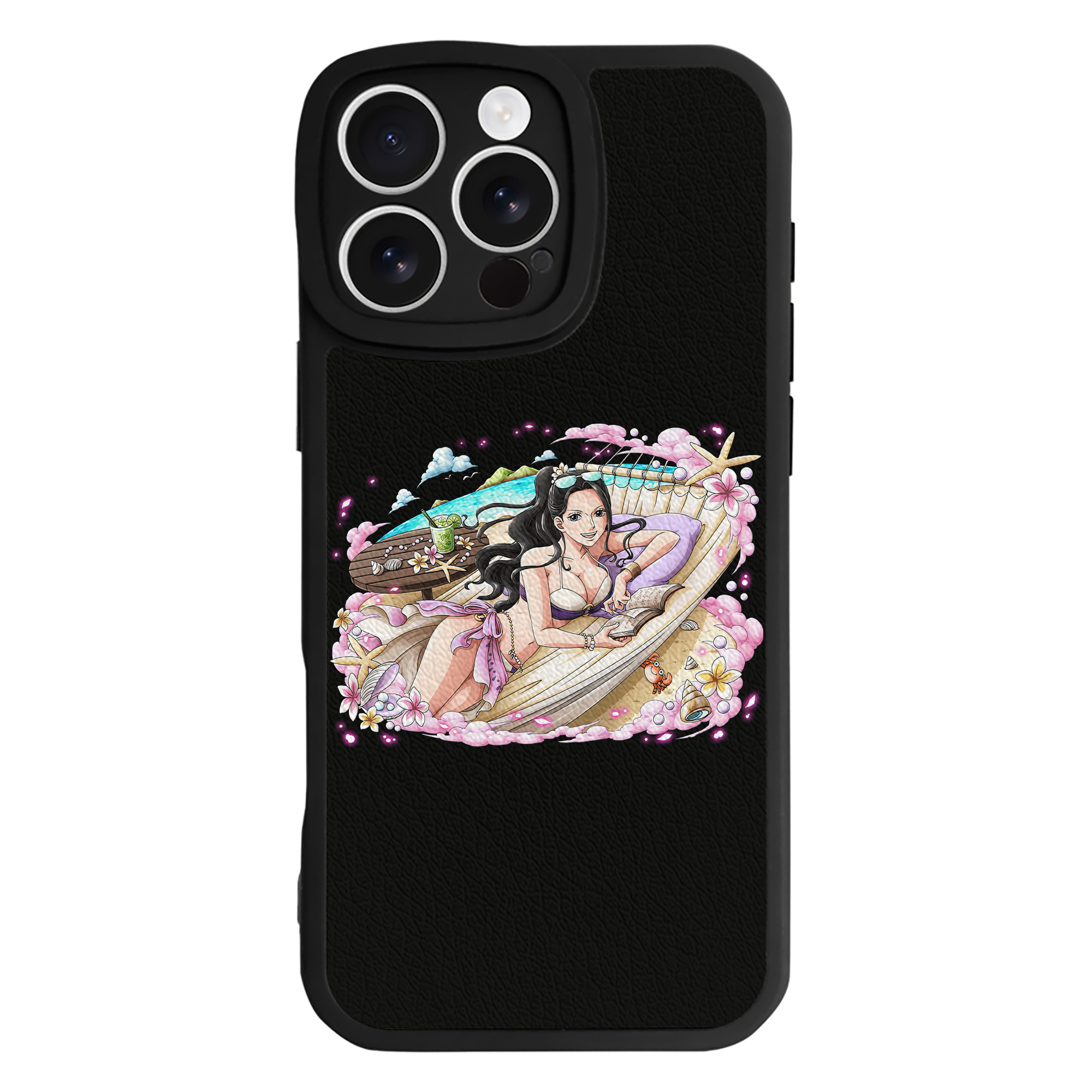 （画像用） ワンピース ニコ・ロビン ONE PIECE Nico Robin 【iPhone 16シリーズ対応】シリコンスマホケース（レザー調） 材質：シリコン
